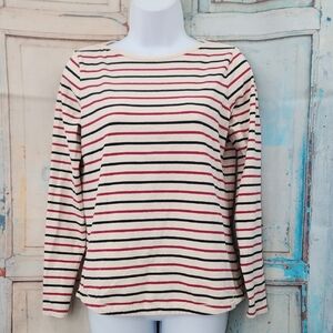 Fat Face Brenton Striped Long Sleeve Cotton T Shirt